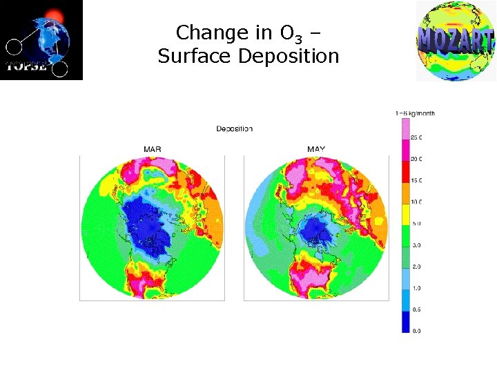Change in O 3 – Surface Deposition 