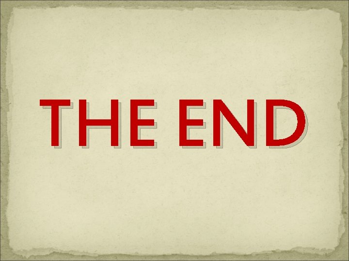 THE END 