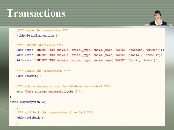 Transactions Transactions