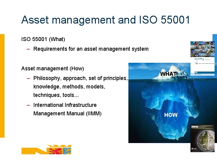 Asset management and ISO 55001 (What) – Requirements for an asset management system Asset
