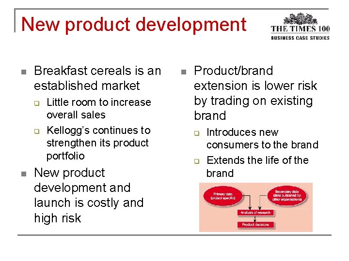 New product development n Breakfast cereals is an established market q q n Little