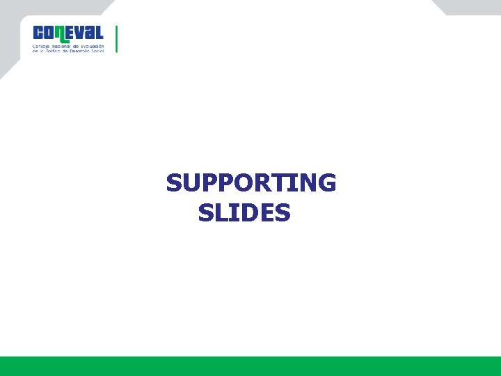SUPPORTING SLIDES 