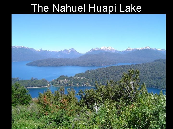 The Nahuel Huapi Lake 