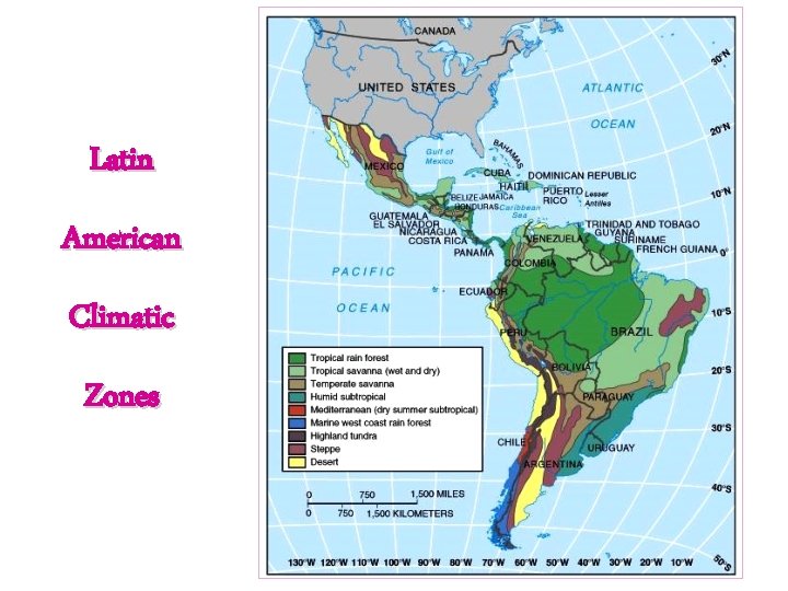 Latin American Climatic Zones 
