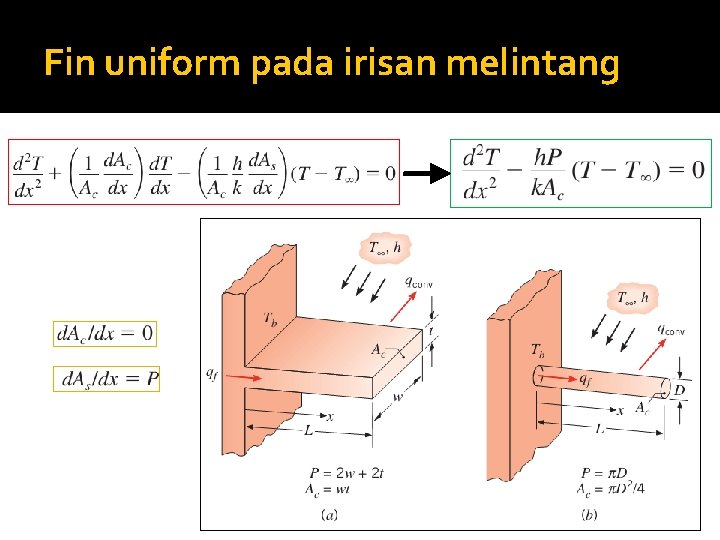 Fin uniform pada irisan melintang 