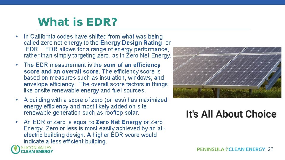 What is EDR? • In California codes have shifted from what was being called