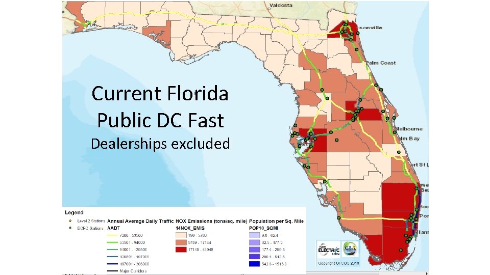 Current Florida Public DC Fast Dealerships excluded 