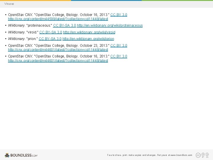 Viruses • Open. Stax CNX. "Open. Stax College, Biology. October 16, 2013. " CC
