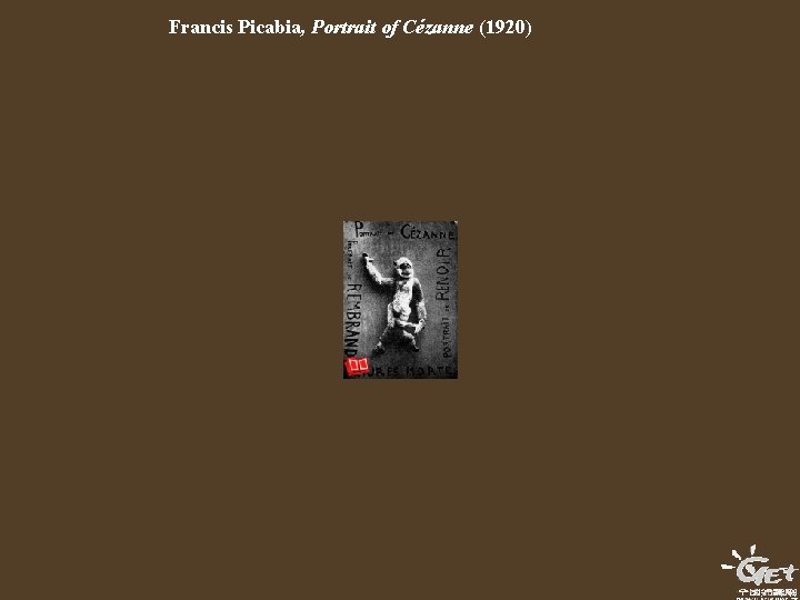 Francis Picabia, Portrait of Cézanne (1920) 