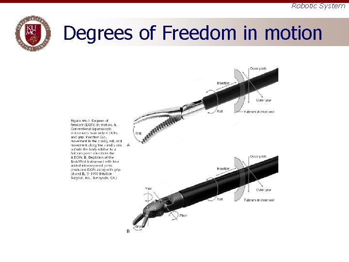 Robotic System Degrees of Freedom in motion 