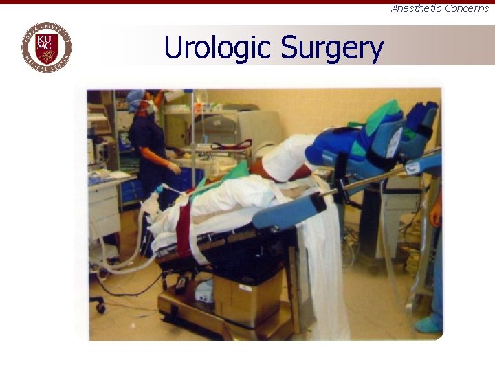 Anesthetic Concerns Urologic Surgery 
