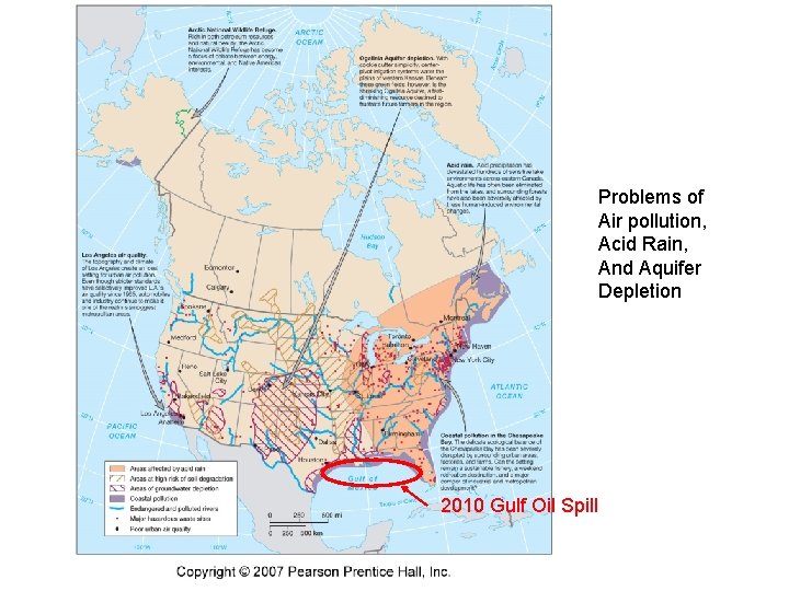 Problems of Air pollution, Acid Rain, And Aquifer Depletion 2010 Gulf Oil Spill 