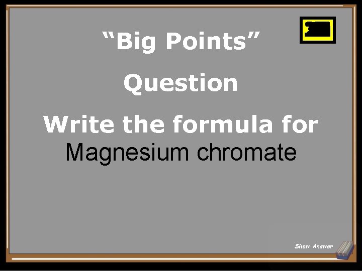 “Big Points” 25 26 27 28 29 30 10 11 12 13 14 15