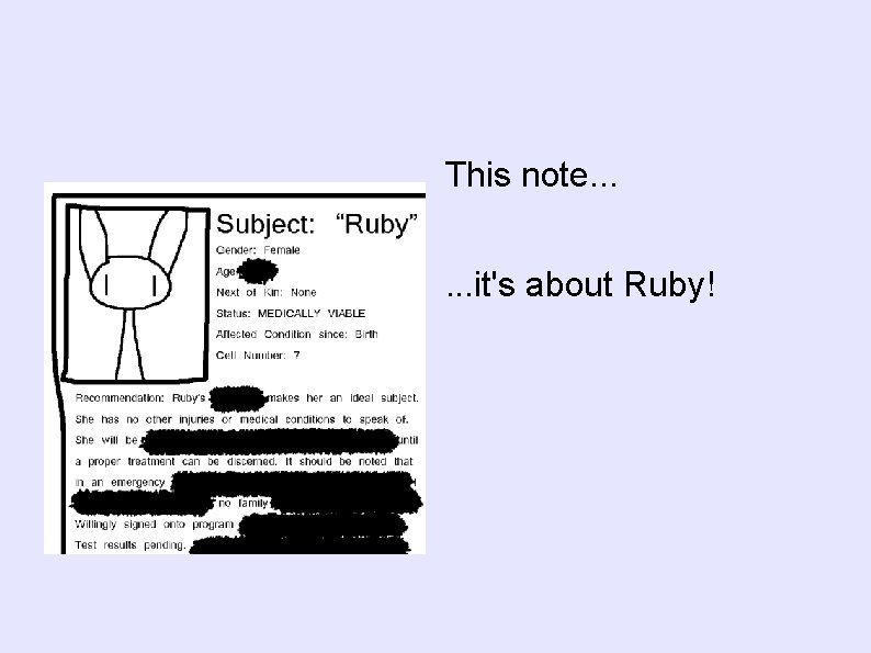 This note. . . it's about Ruby! 