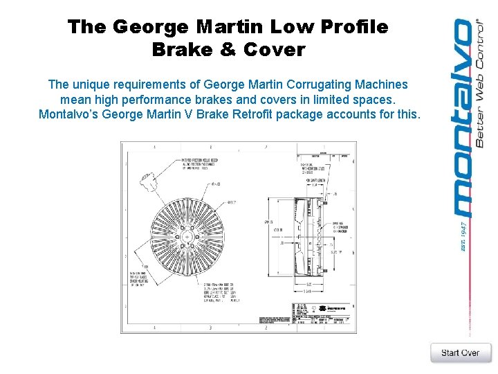 The George Martin Low Profile Brake & Cover The unique requirements of George Martin