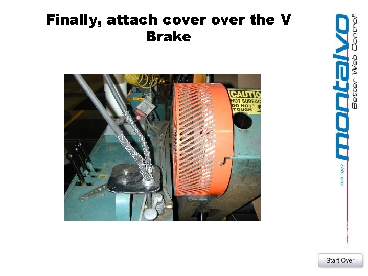 Finally, attach cover the V Brake 