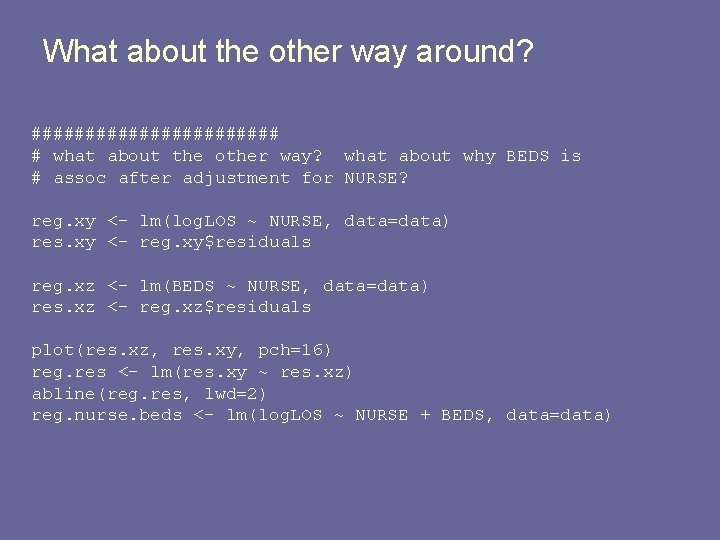 What about the other way around? ############ # what about the other way? what