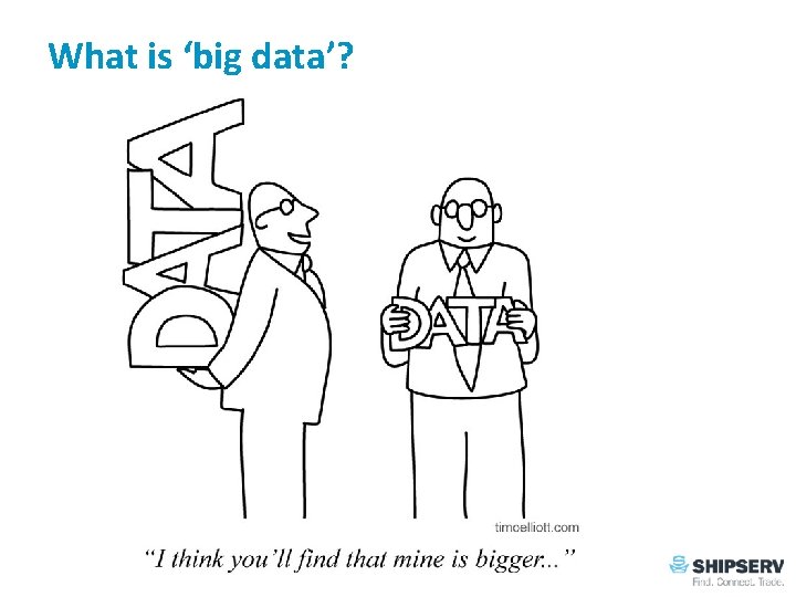 What is ‘big data’? 