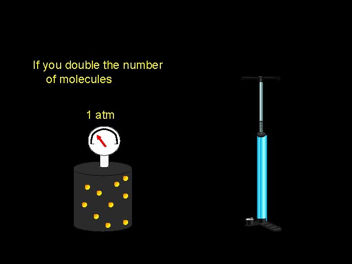 If you double the number of molecules 1 atm  If you double the number of molecules 1 atm