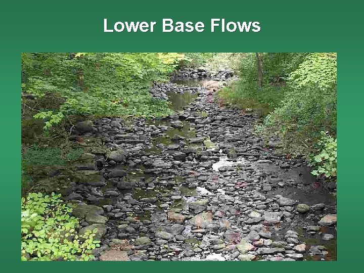 Lower Base Flows 