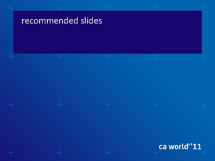 recommended slides 