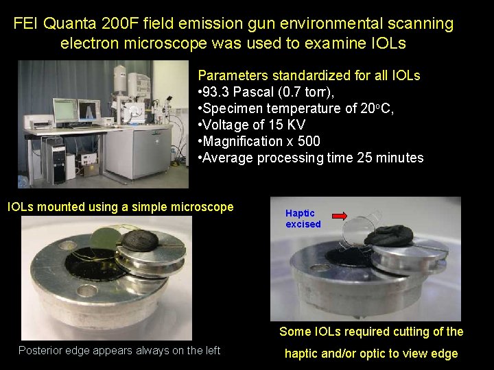 FEI Quanta 200 F field emission gun environmental scanning electron microscope was used to
