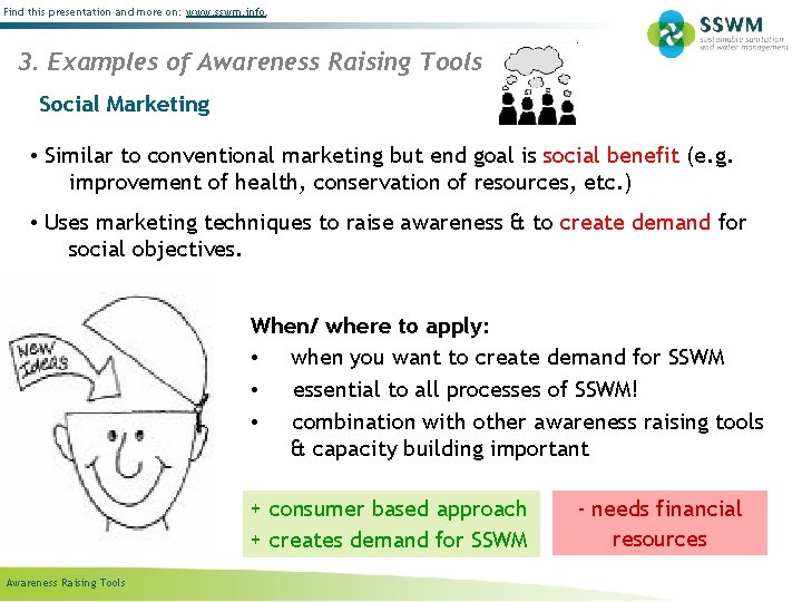 Find this presentation and more on: www. sswm. info. 3. Examples of Awareness Raising