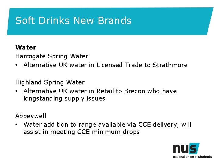 Soft Drinks New Brands Water Harrogate Spring Water • Alternative UK water in Licensed