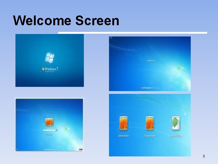 Welcome Screen 5 