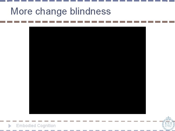 More change blindness Embodied Cognition 
