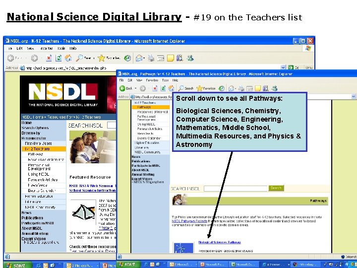 National Science Digital Library - #19 on the Teachers list Scroll down to see