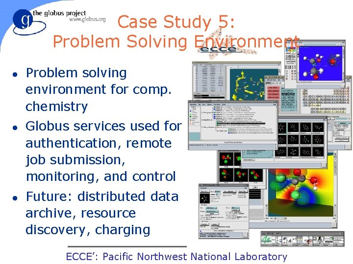 Case Study 5: Problem Solving Environment l l l Problem solving environment for comp.