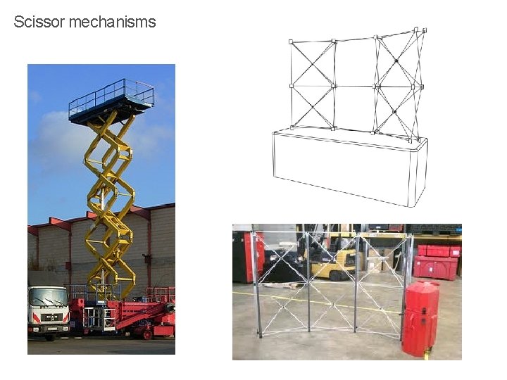 Scissor mechanisms 