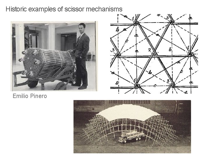 Historic examples of scissor mechanisms Emilio Pinero 