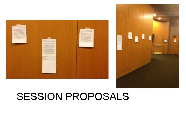 SESSION PROPOSALS 