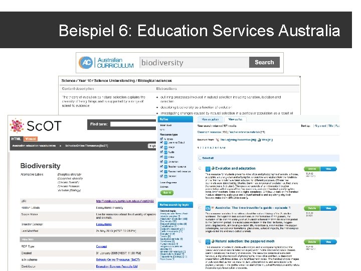 Beispiel 6: Education Services Australia 