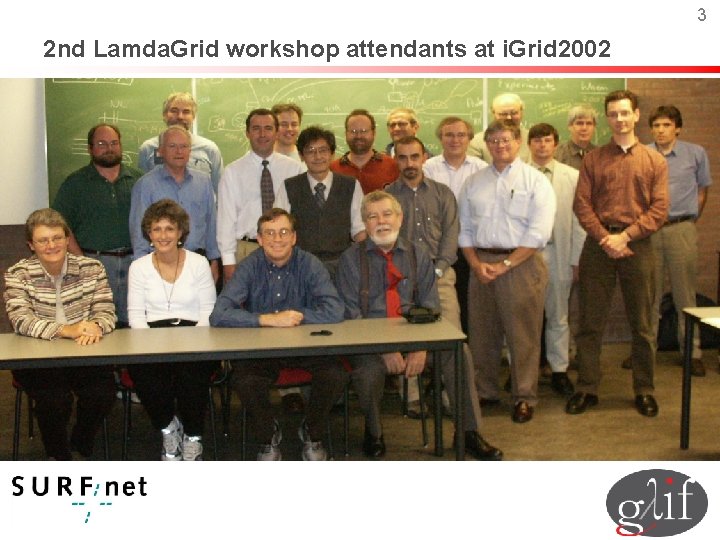 3 2 nd Lamda. Grid workshop attendants at i. Grid 2002 