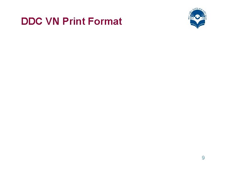 DDC VN Print Format 9 