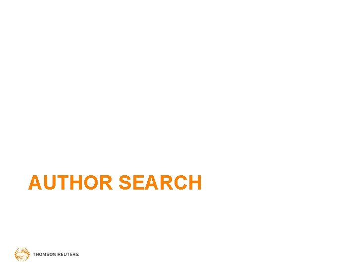 AUTHOR SEARCH 