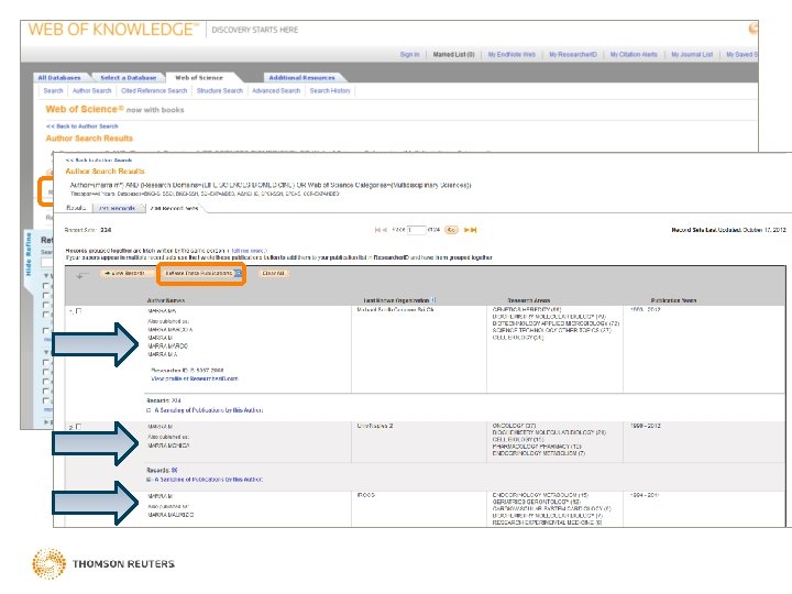 Author Search, cont. 