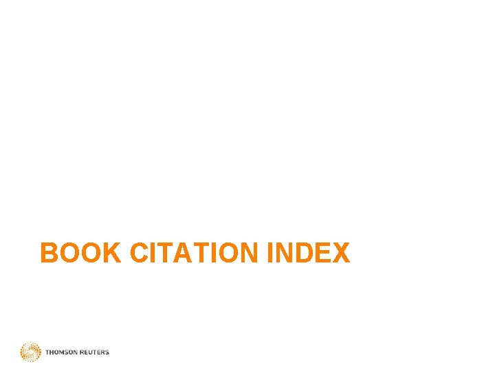BOOK CITATION INDEX 