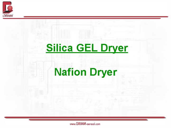 Silica GEL Dryer Nafion Dryer 