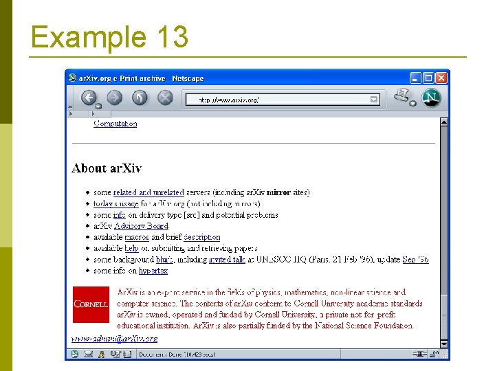 Example 13 