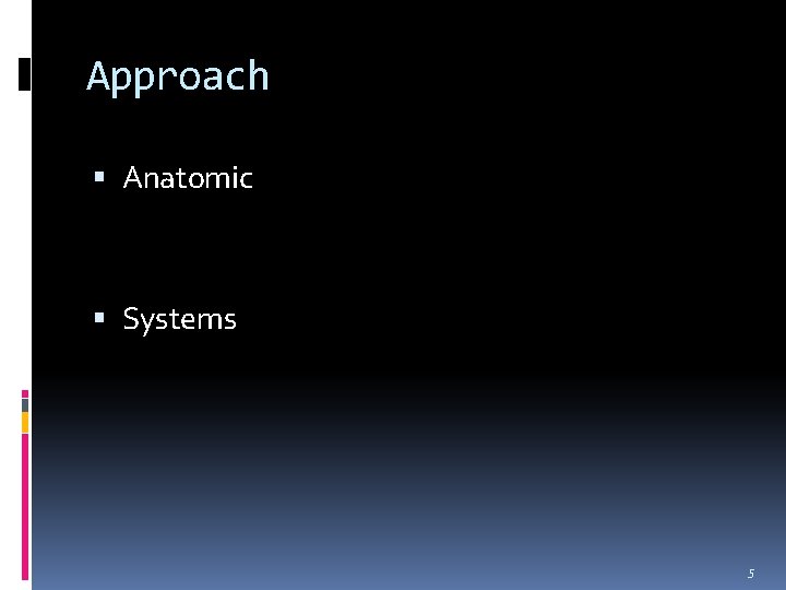 Approach Anatomic Systems 5 