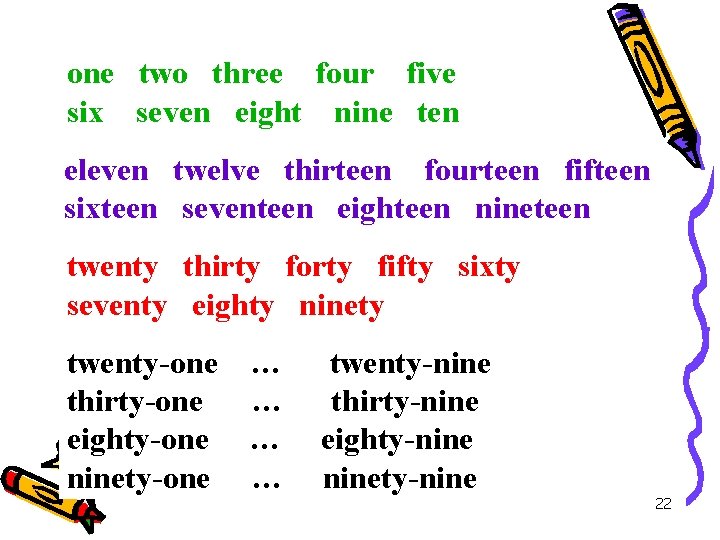 one two three four five six seven eight nine ten eleven twelve thirteen fourteen