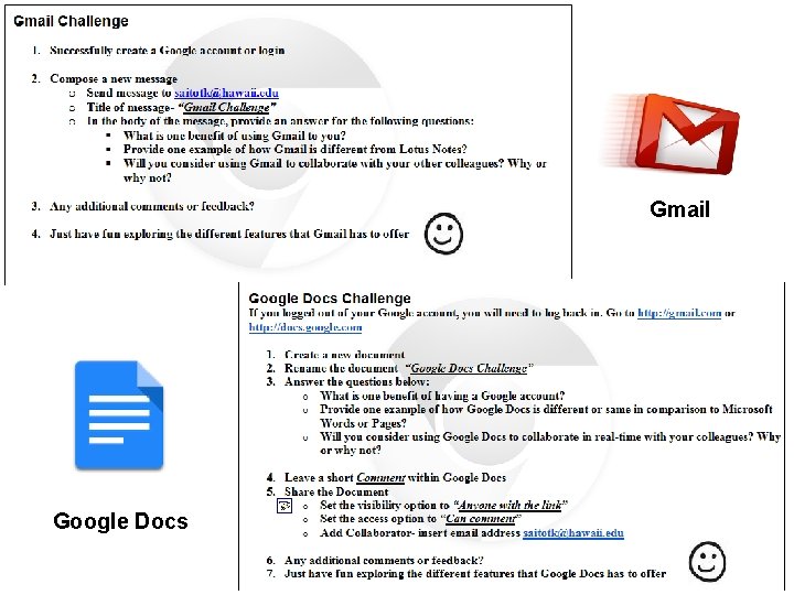 Gmail Google Docs 