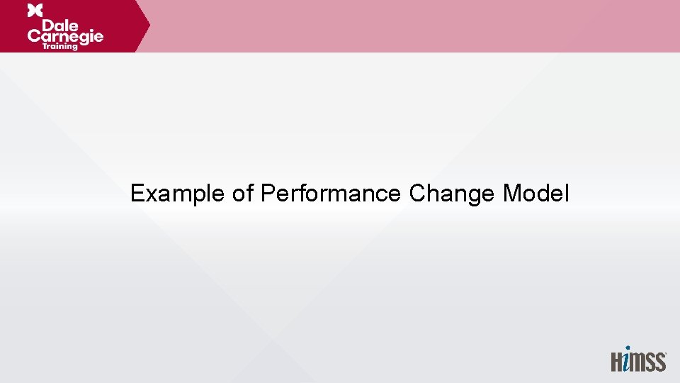 Example of Performance Change Model 