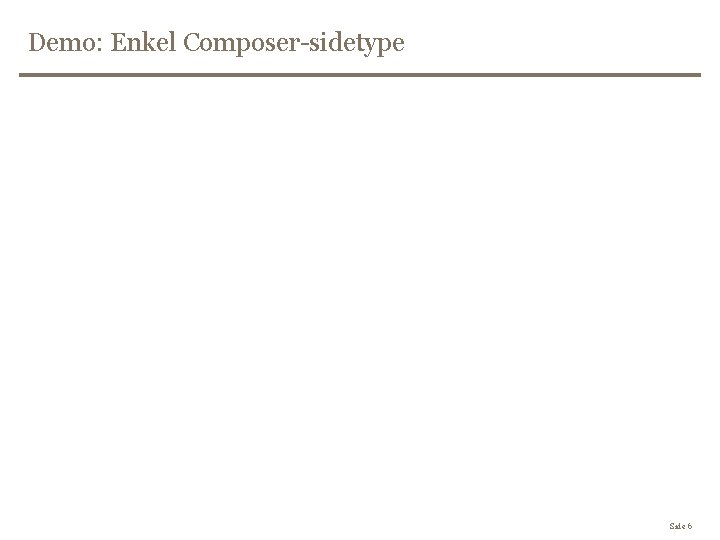 Demo: Enkel Composer-sidetype Side 6 