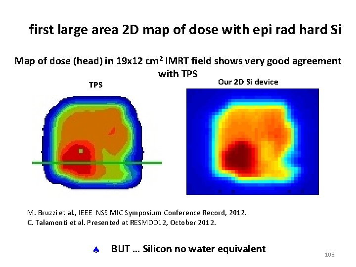 first large area 2 D map of dose with epi rad hard Si Map