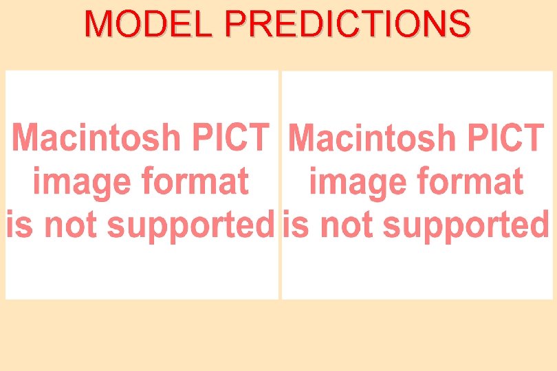 MODEL PREDICTIONS 